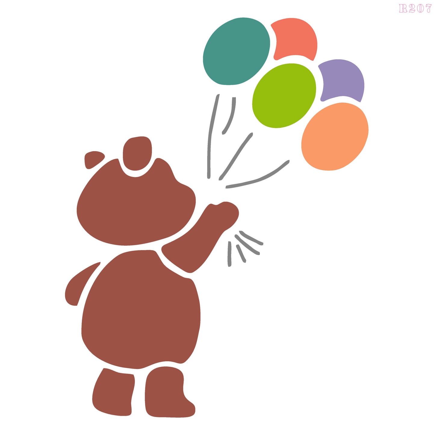 Maxxxmart - Bear Wall Stencil