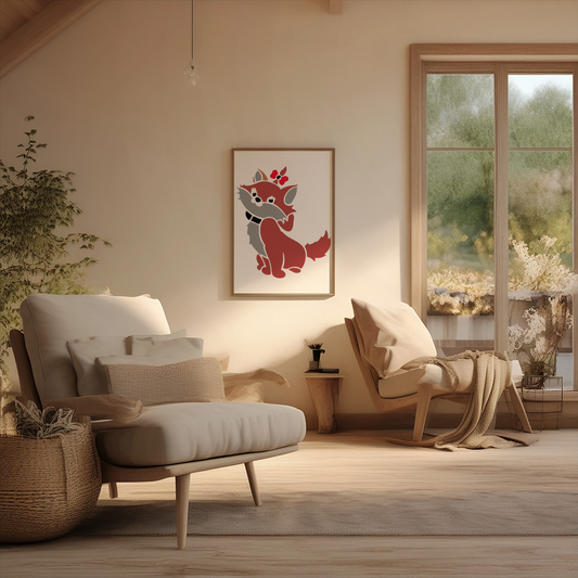 Maxxxmart -  Cartoon Kitten and Winnie the Pooh Wall Stencil (Inches)