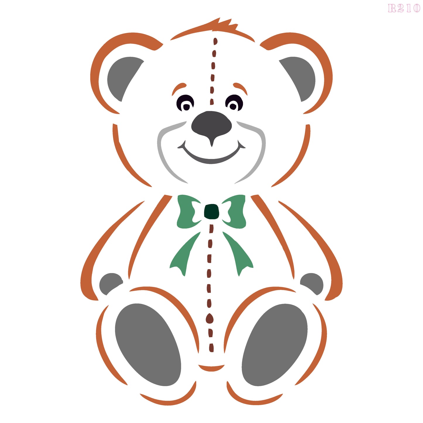 Maxxxmart - Bear Wall Stencil