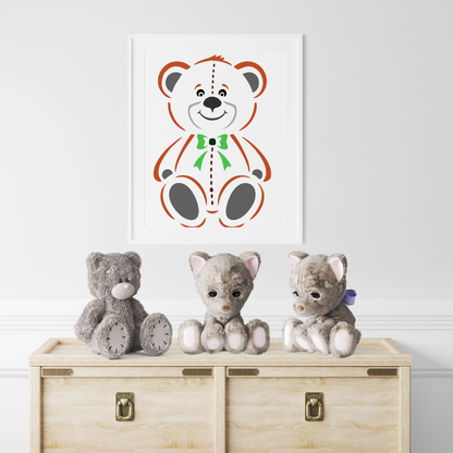 Maxxxmart - Bear Wall Stencil