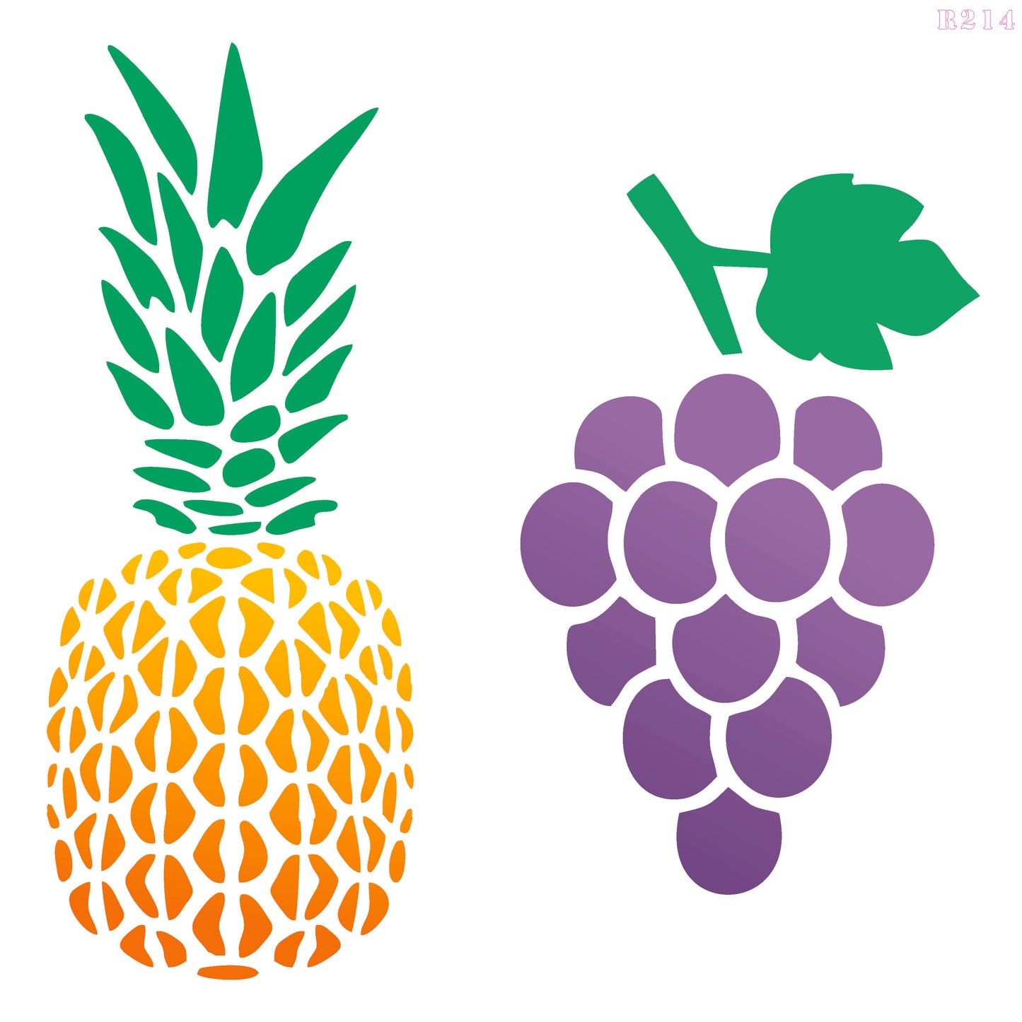 MaxxxMart - Fruits Wall Stencil