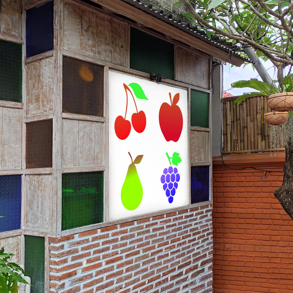 MaxxxMart - Fruits Wall Stencil