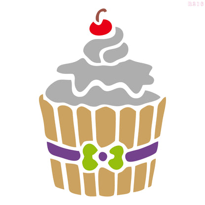 MaxxxMart - Cupcake And Cozy Coffee Wall Stencil (Inches)