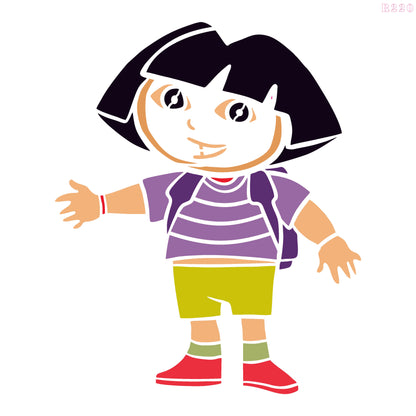 MaxxxMart - Dora And Boots Pack-1 Wall Stencil (Inches)