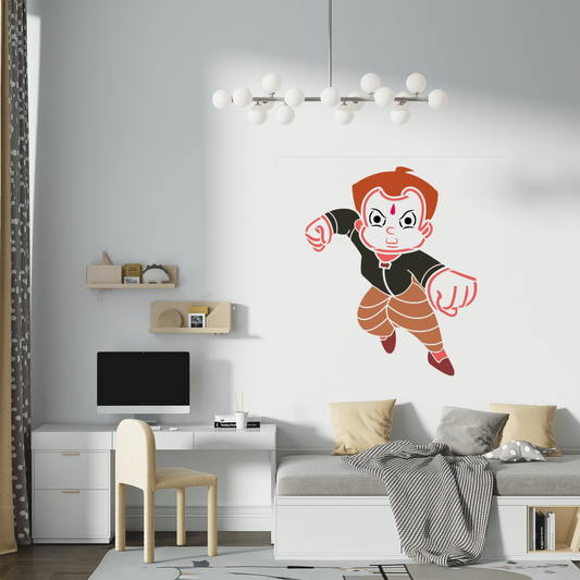 MaxxxMart - Chota Bheem Pack Wall Stencil (Inches)