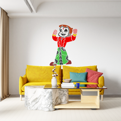 MaxxxMart - Chota Bheem Pack Wall Stencil (Inches)