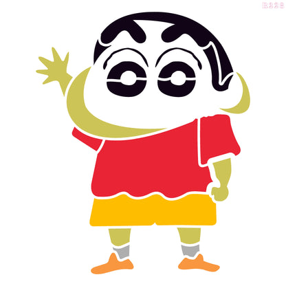 MaxxxMart - Shin Chan Pack Wall Stencil (Inches)