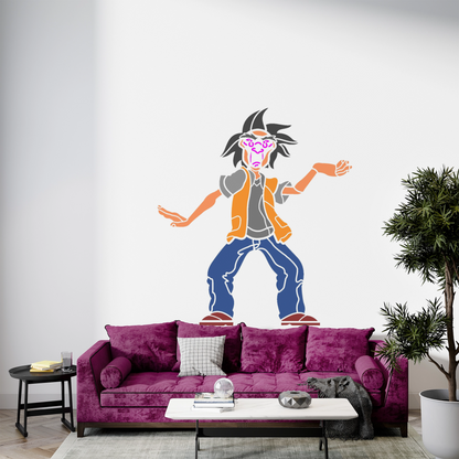 MaxxxMart - Jackie Chan Pack Wall Stencil (Inches)