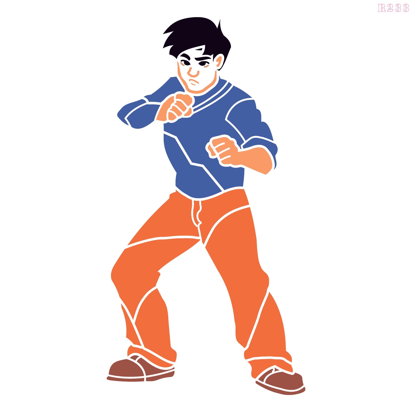 MaxxxMart - Jackie Chan Pack Wall Stencil (Inches)