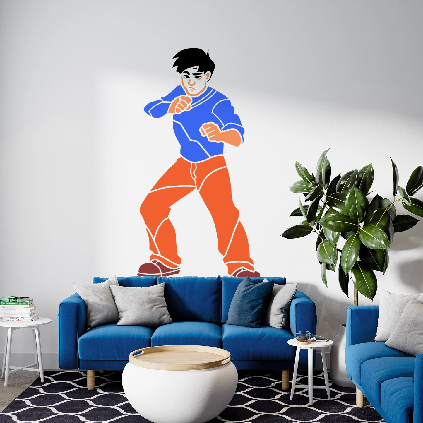 MaxxxMart - Jackie Chan Pack Wall Stencil (Inches)