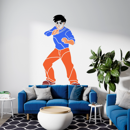 MaxxxMart - Jackie Chan Pack Wall Stencil (Inches)