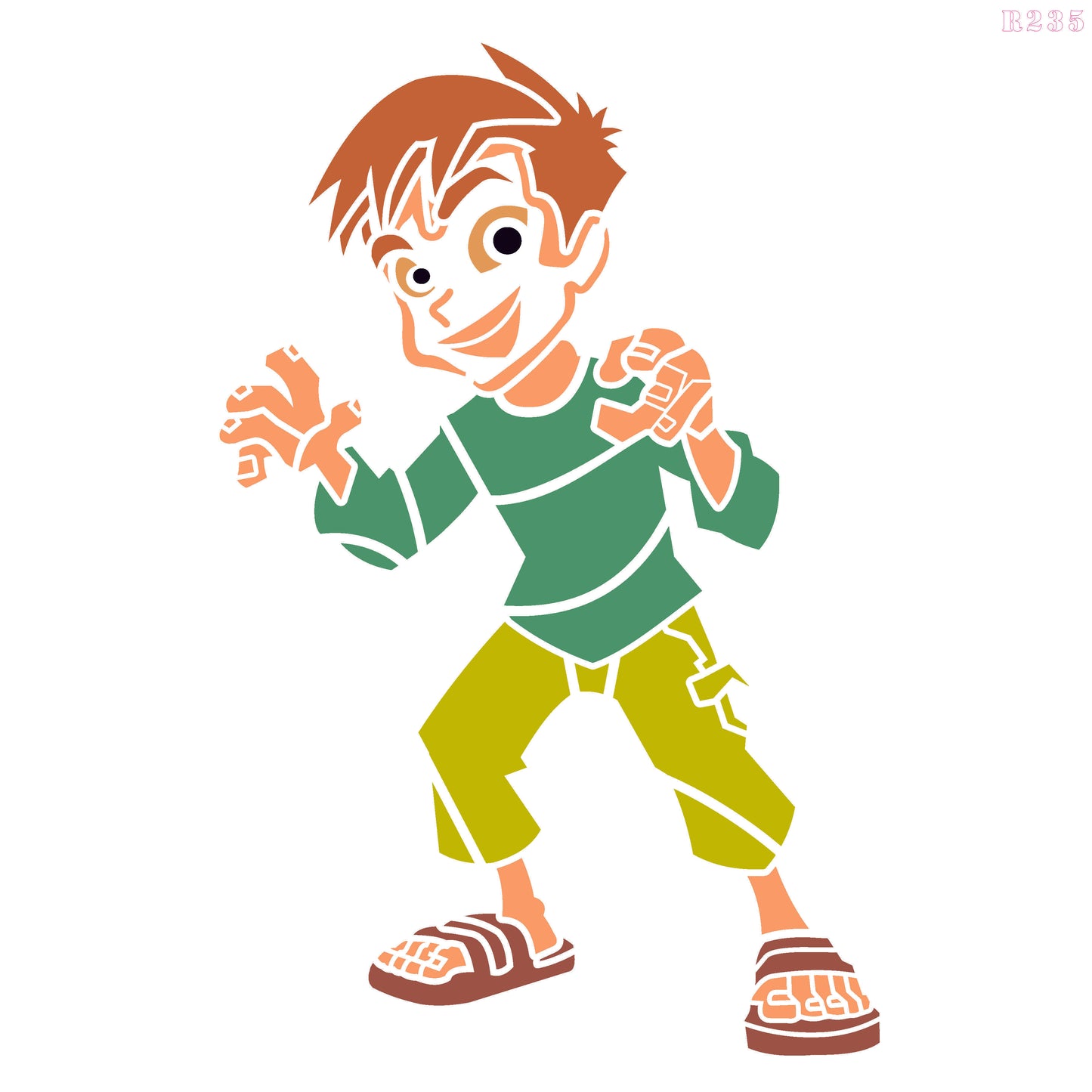 MaxxxMart - Jackie Chan Pack Wall Stencil (Inches)