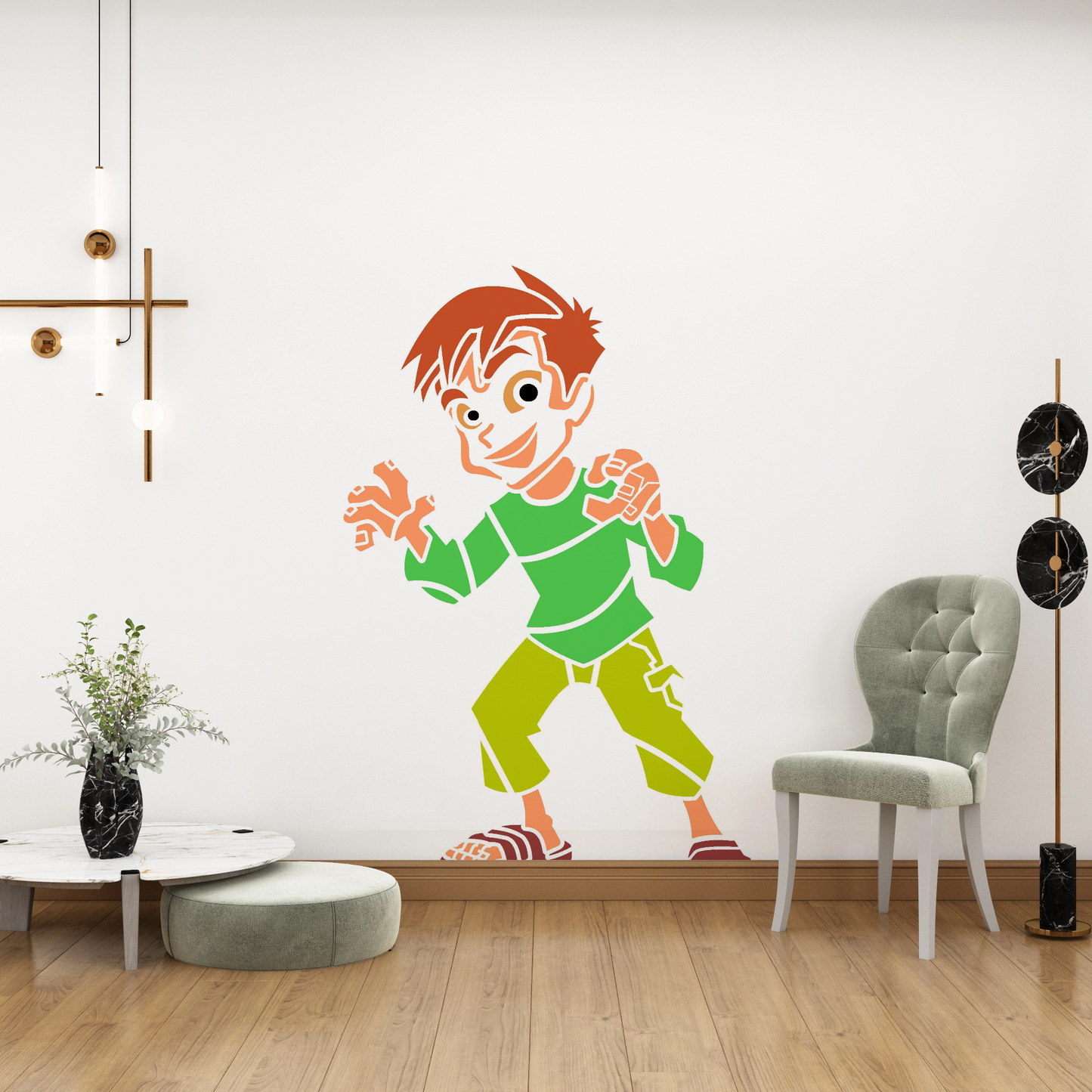 MaxxxMart - Jackie Chan Pack Wall Stencil (Inches)