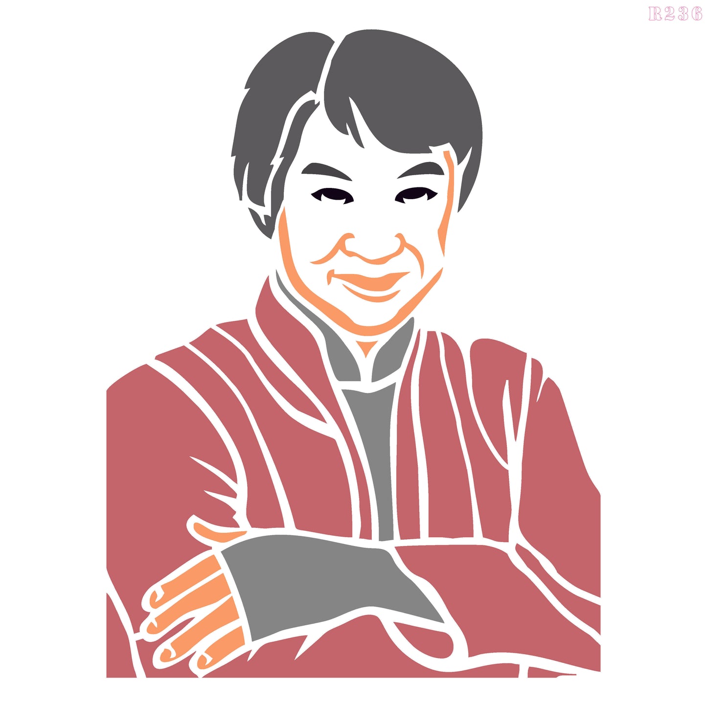 MaxxxMart - Jackie Chan Pack Wall Stencil (Inches)