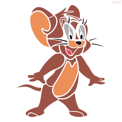 MaxxxMart - Tom And Jerry Wall Stencil (Inches)