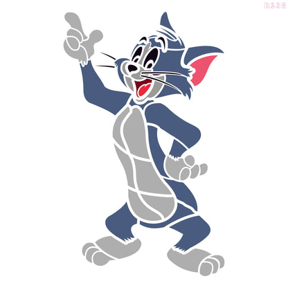 MaxxxMart - Tom And Jerry Wall Stencil (Inches)