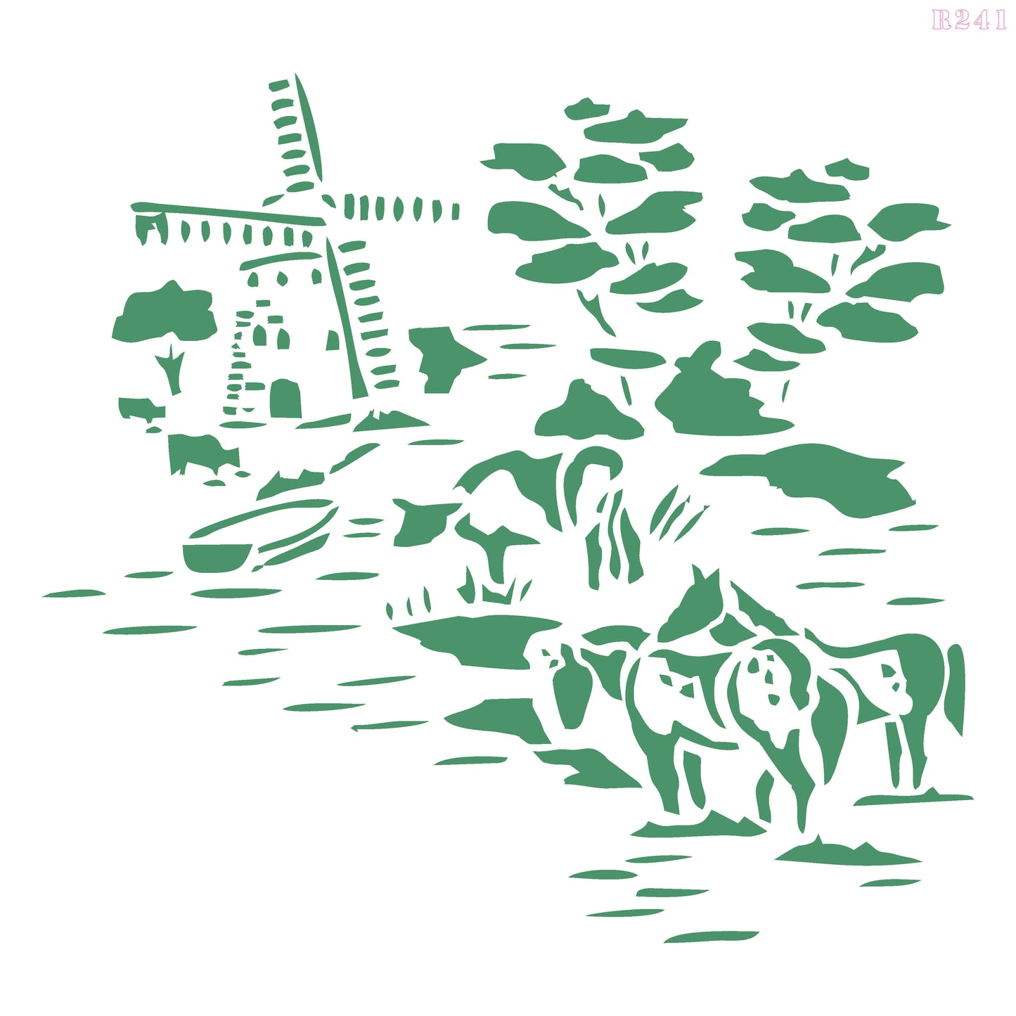 Maxxxmart - Multi Theme Wall Stencil Collection (Inches)