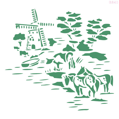 Maxxxmart - Multi Theme Wall Stencil Collection (Inches)