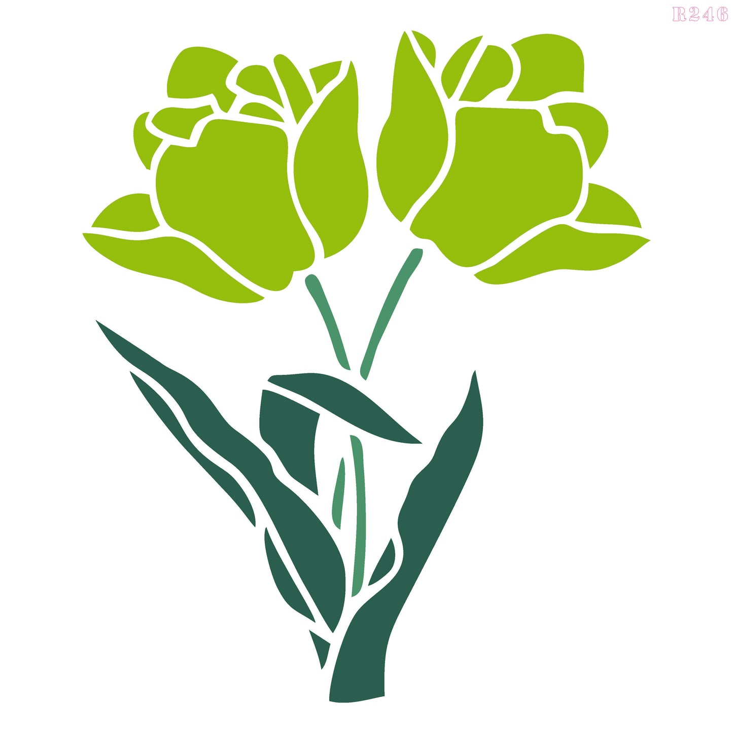 MaxxxMart - Flowers Wall Stencil -4 (Inches)