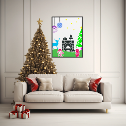 MaxxxMart - Christmas Theme Wall Stencil Collection (Inches)
