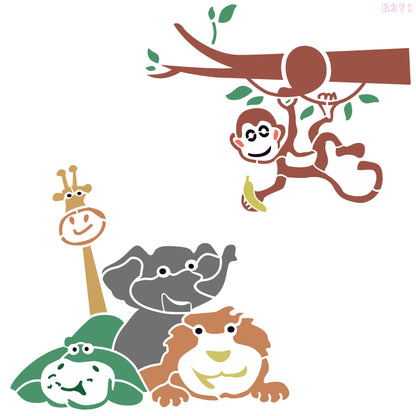 Maxxxmart -  Nature and Decorative  Wall Stencil Pack (Inches)