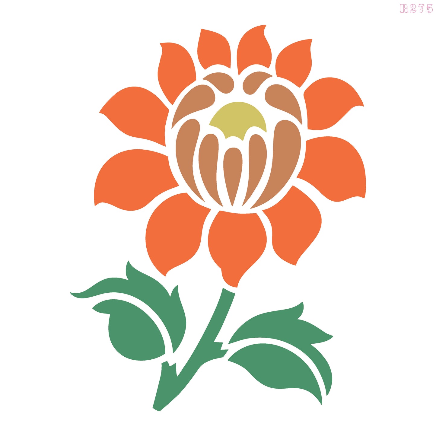 MaxxxMart - Flowers Wall Stencil -5 (Inches)