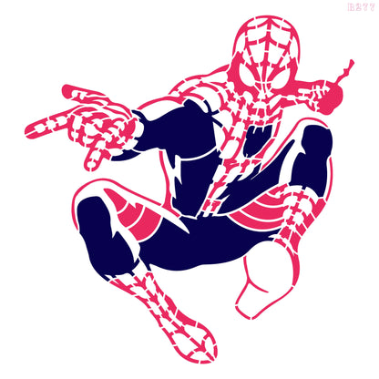 MaxxxMart - Spider Man Wall Stencil (Inches)