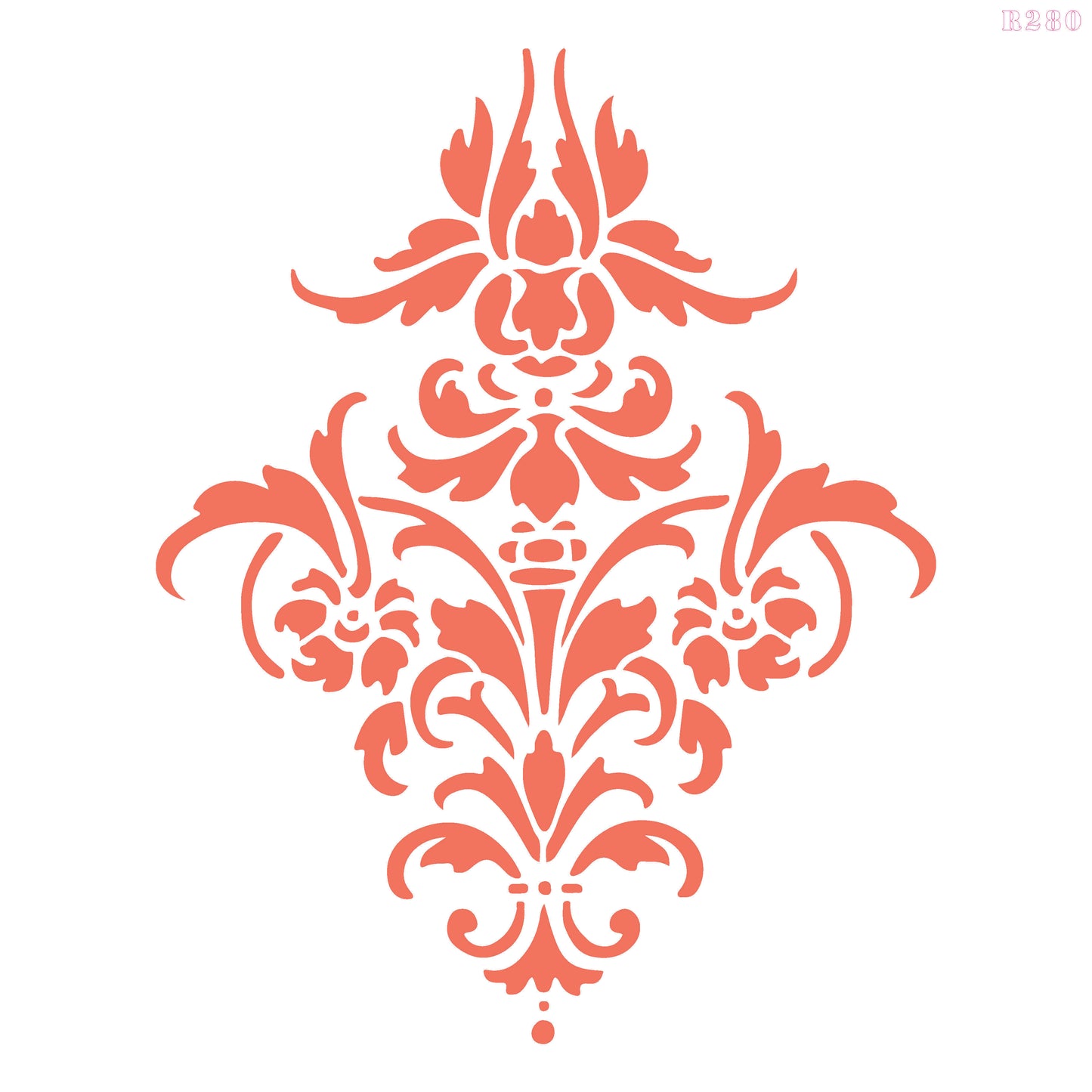 MaxxxMart - Damask Pattern Wall Stencil