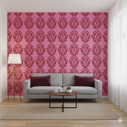 MaxxxMart - Damask Pattern Wall Stencil