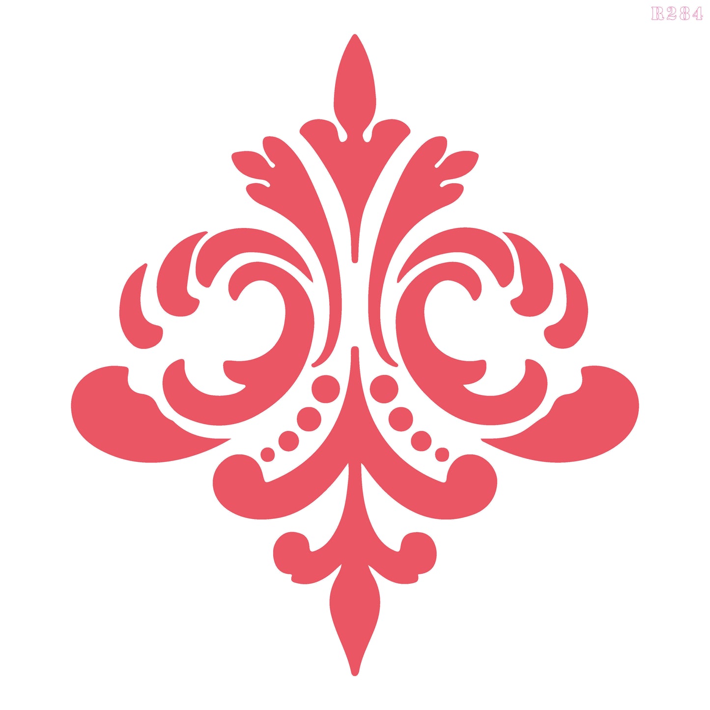 MaxxxMart - Damask Pattern-1 Wall Stencil(Inches)