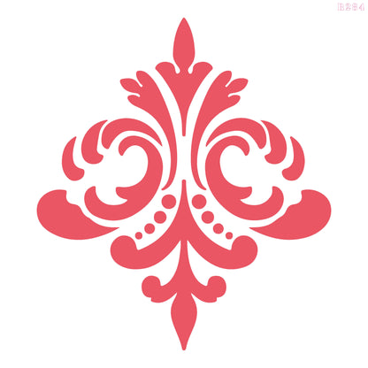 MaxxxMart - Damask Pattern-1 Wall Stencil(Inches)