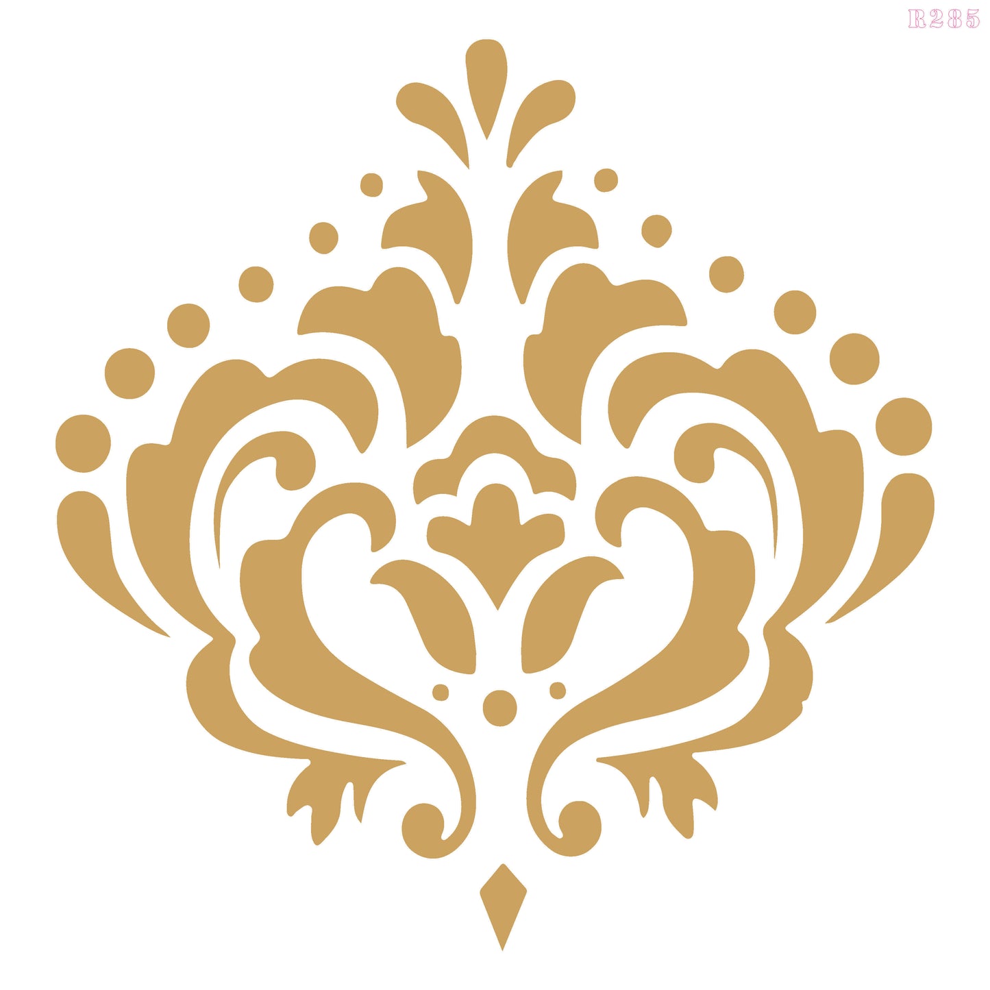 MaxxxMart - Damask Pattern-1 Wall Stencil(Inches)