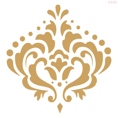 MaxxxMart - Damask Pattern-1 Wall Stencil(Inches)