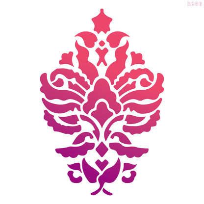 MaxxxMart - Damask Pattern-1 Wall Stencil(Inches)