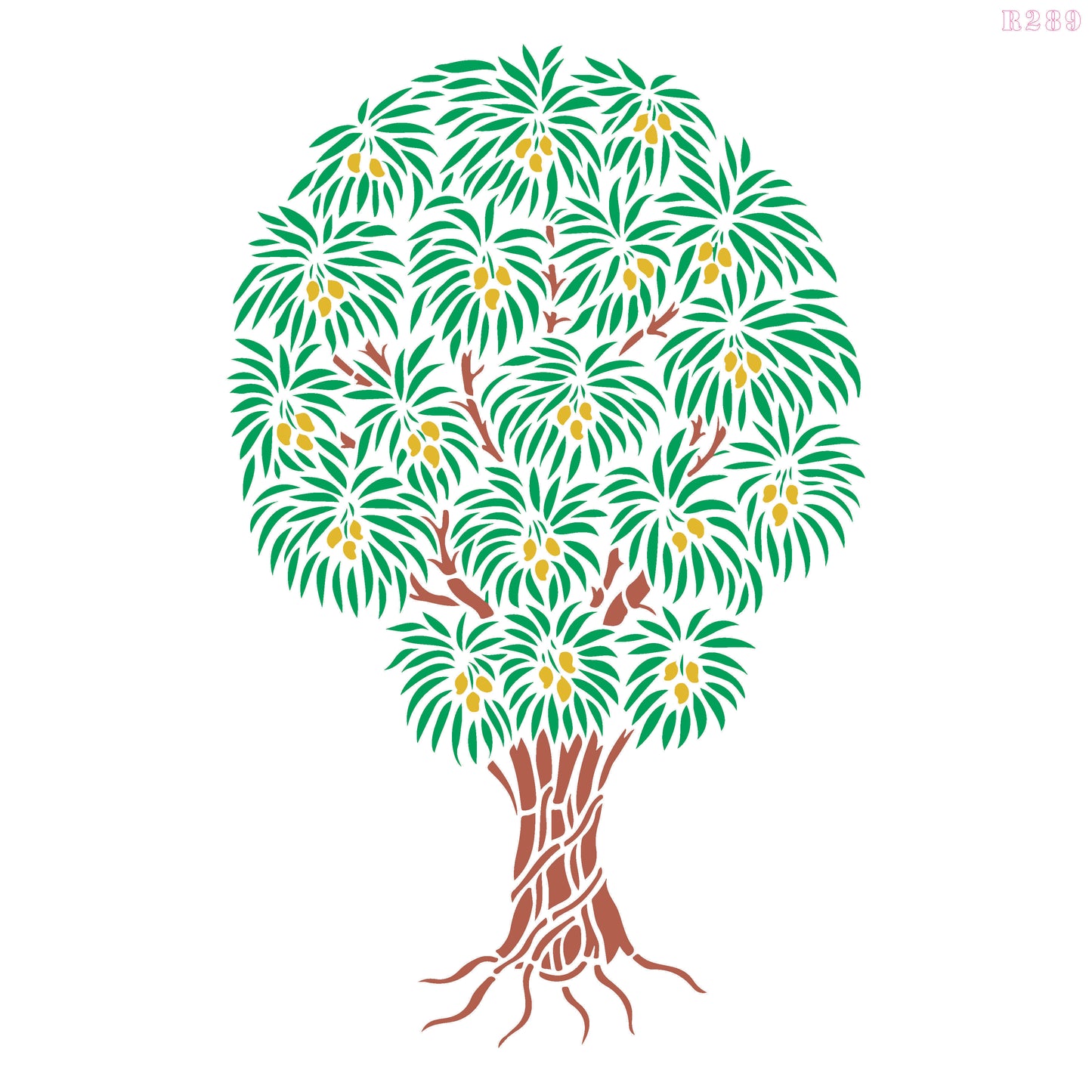 MaxxxMart - Trees And Branches Wall stencil (Inches)