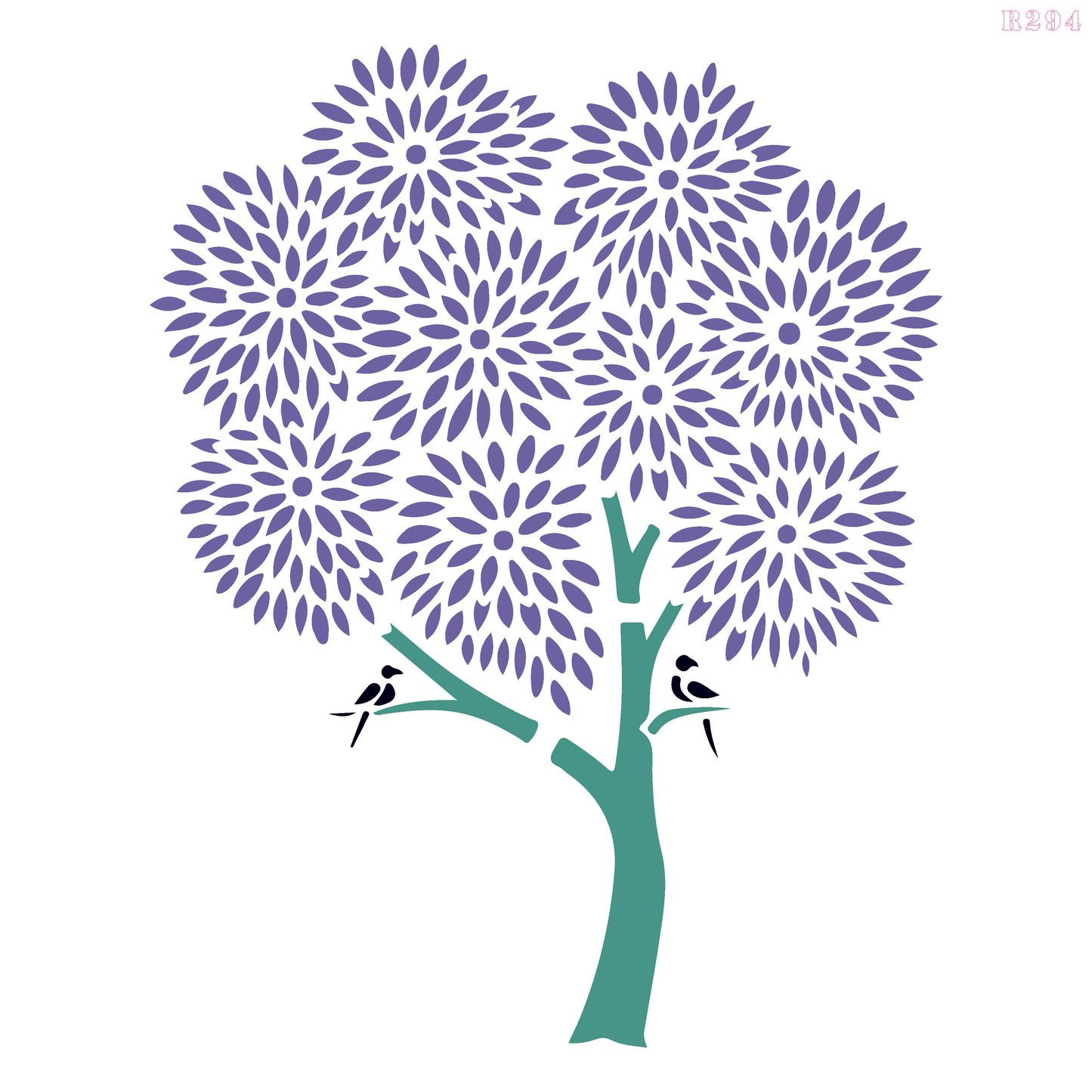 MaxxxMart - Trees And Branches Wall Stencil-1 (Inches)