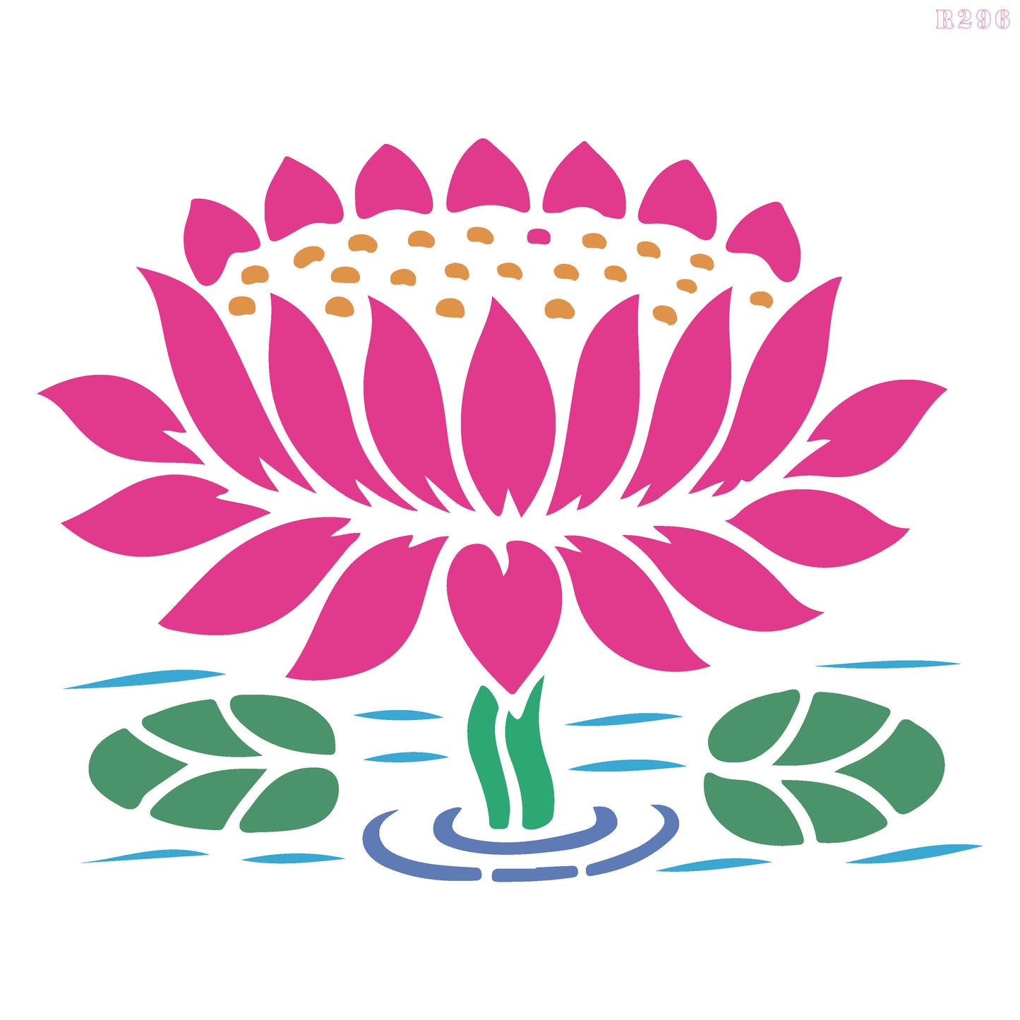 MaxxxMart - Flowers Wall Stencil -5 (Inches)