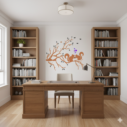 MaxxxMart -  Trees And Branches wall stencil - 2 (Inches)