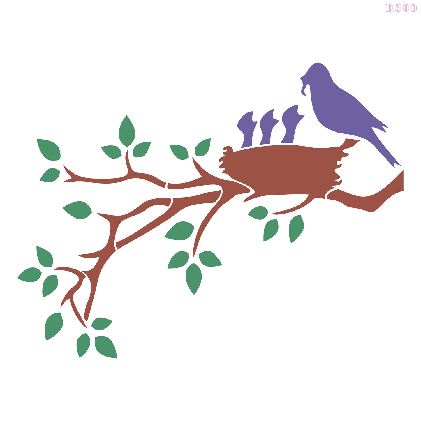 MaxxxMart -  Trees And Branches wall stencil - 2 (Inches)