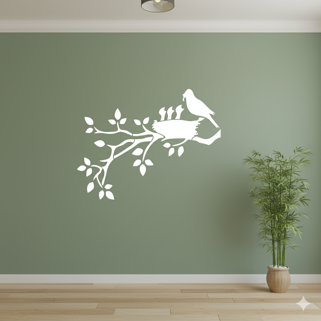 MaxxxMart -  Trees And Branches wall stencil - 2 (Inches)
