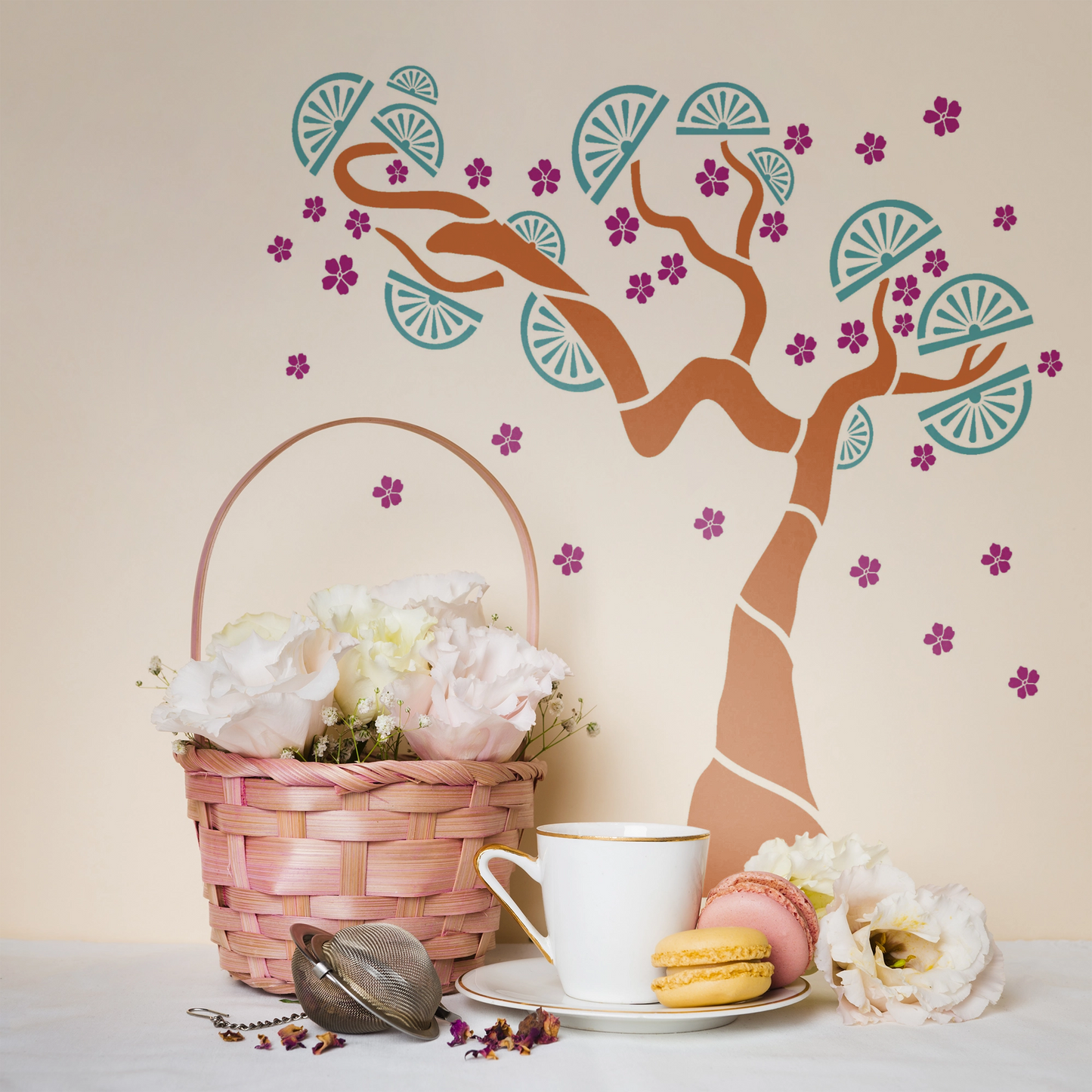 MaxxxMart - Trees And Branches wall stencil -3 (Inches)