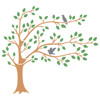 MaxxxMart - Trees And Branches wall stencil -4 (Inches)