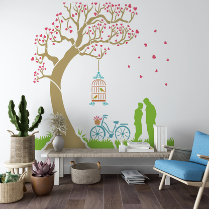 MaxxxMart - Trees And Branches wall stencil -4 (Inches)