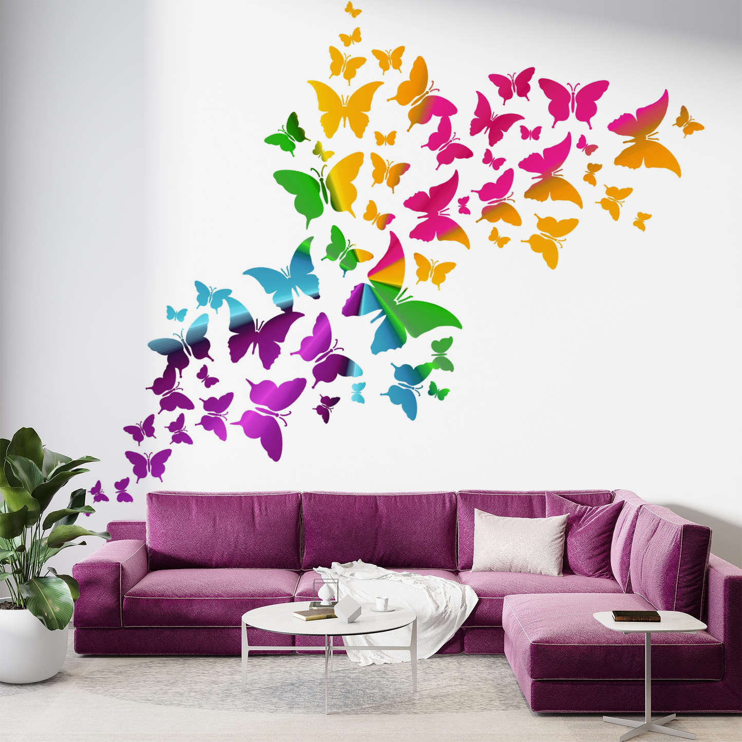 MaxxxMart - Butterfly Wall stencil-2(Inches)