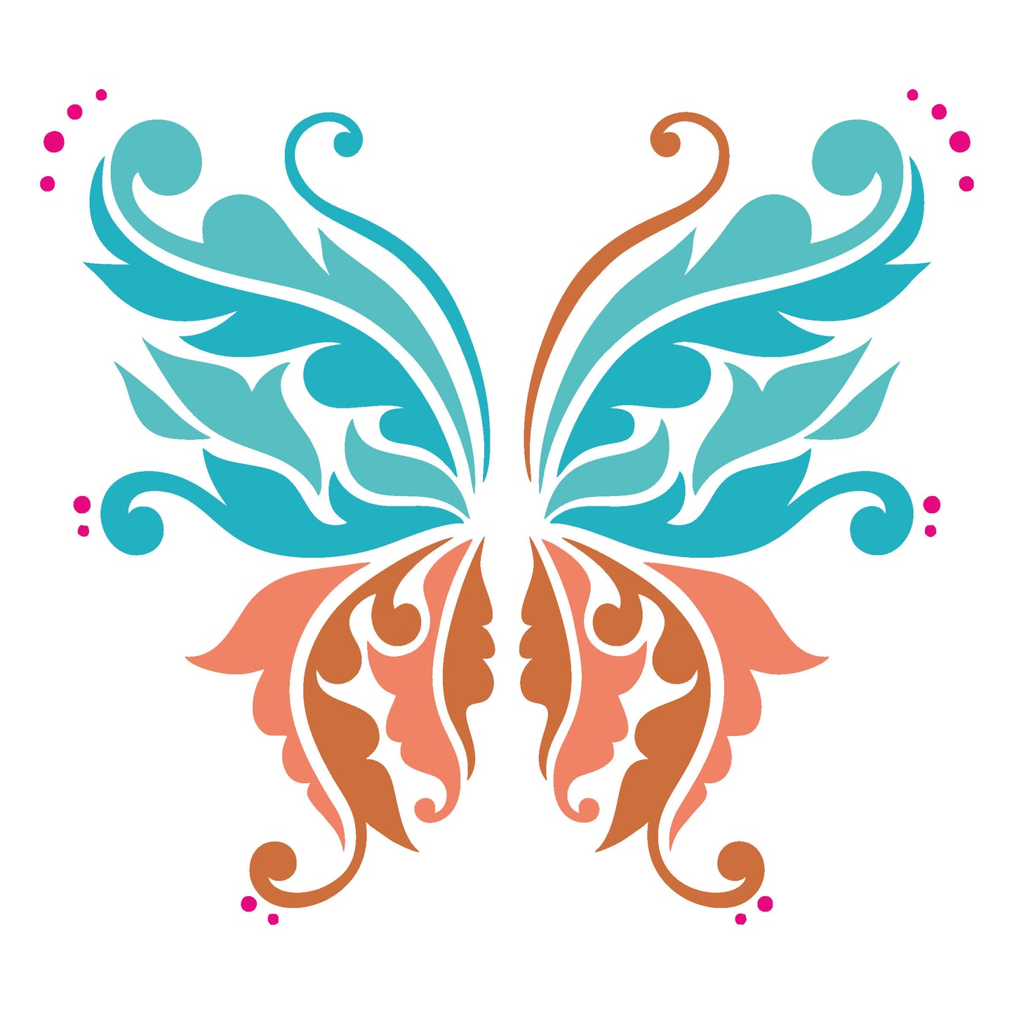 MaxxxMart - Butterfly Wall stencil-2(Inches)