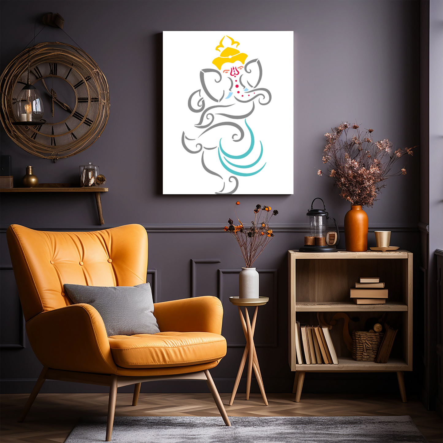 MaxxxMart - Ganesha, Lord Krishna & Buddha Wall Stencil(Inches)