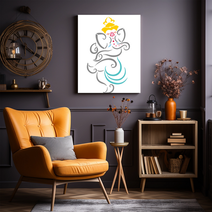 MaxxxMart - Ganesha, Lord Krishna & Buddha Wall Stencil(Inches)