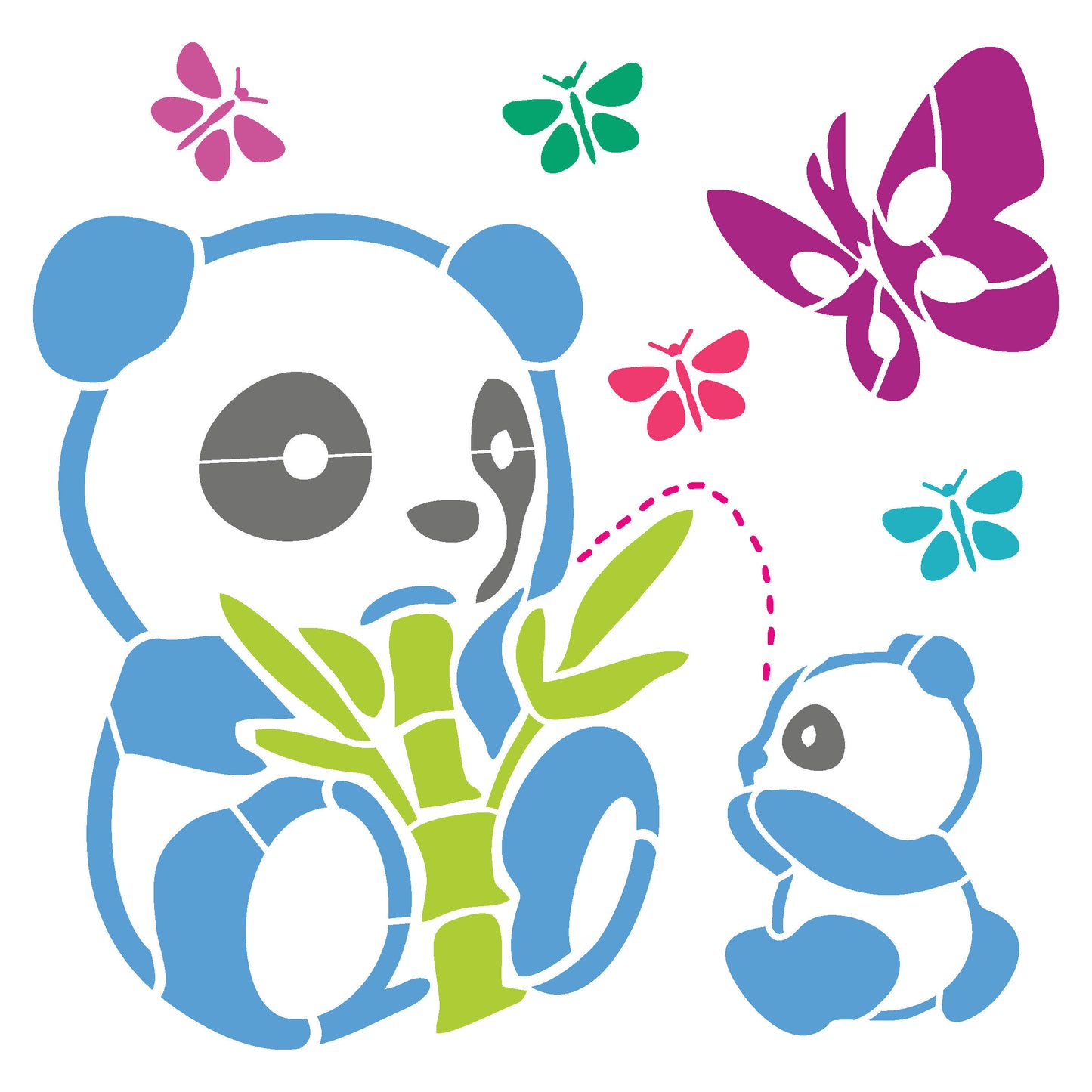 MaxxxMart - Butterfly Wall Stencil -3 (Inches)