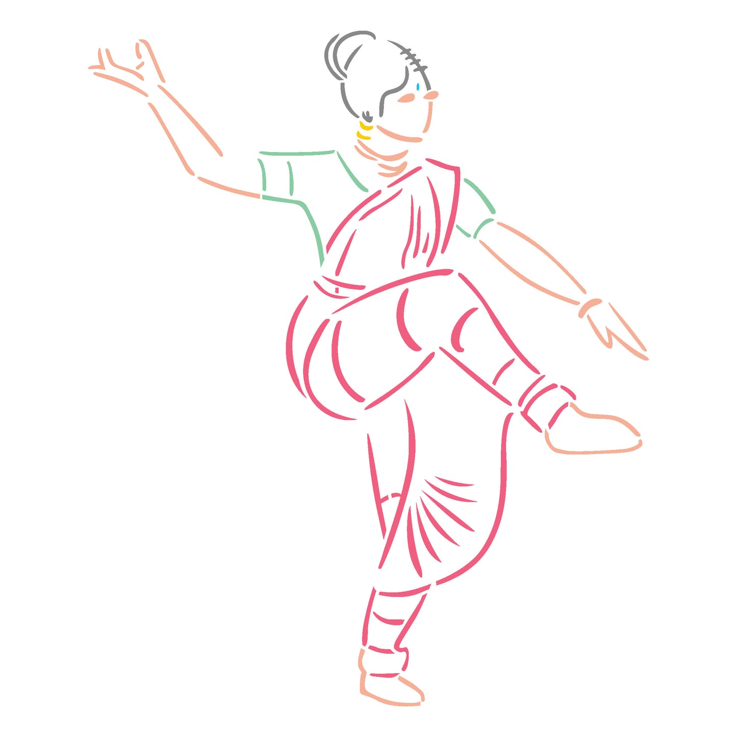 MaxxxMart - Multi Theme Wall Stencil-2(Inches)