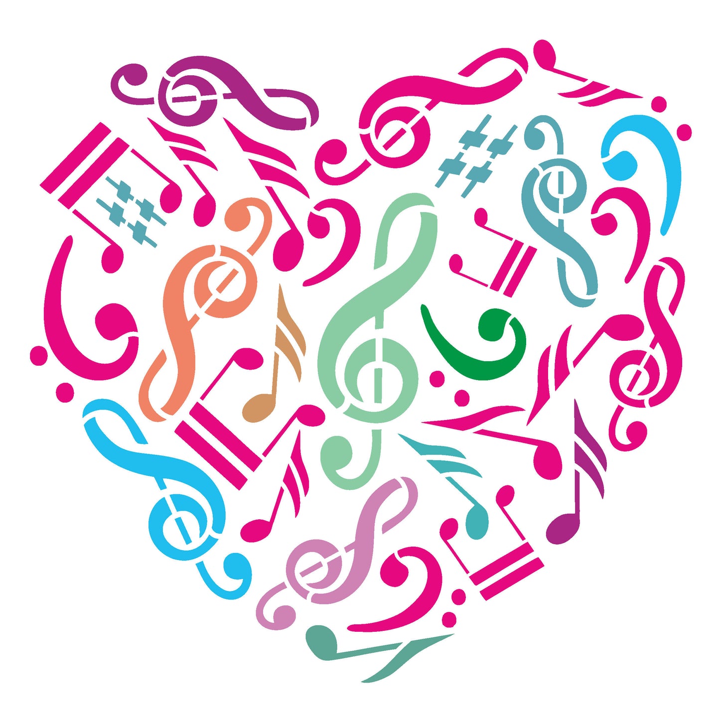 MaxxxMart - Multi Theme Wall Stencil-2(Inches)